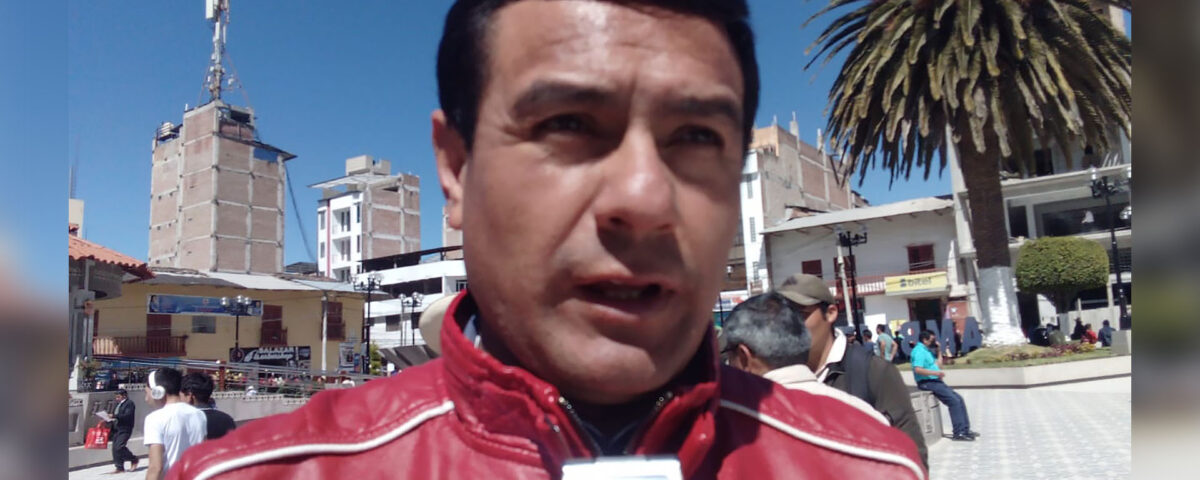 Presidente de la Federación Regional de Rondas Campesinas de Cajamarca, Aladino Fernández