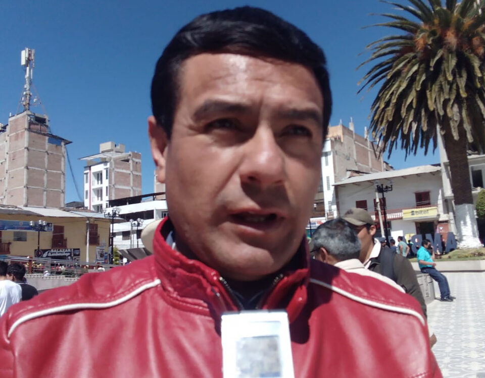 Presidente de la Federación Regional de Rondas Campesinas de Cajamarca, Aladino Fernández