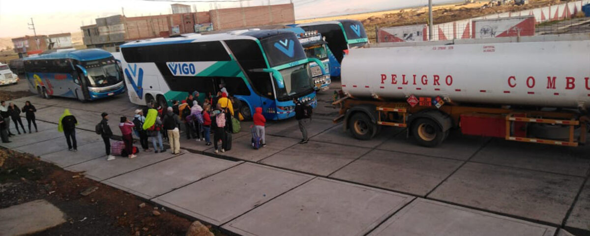 Transporte restringido en la región Puno