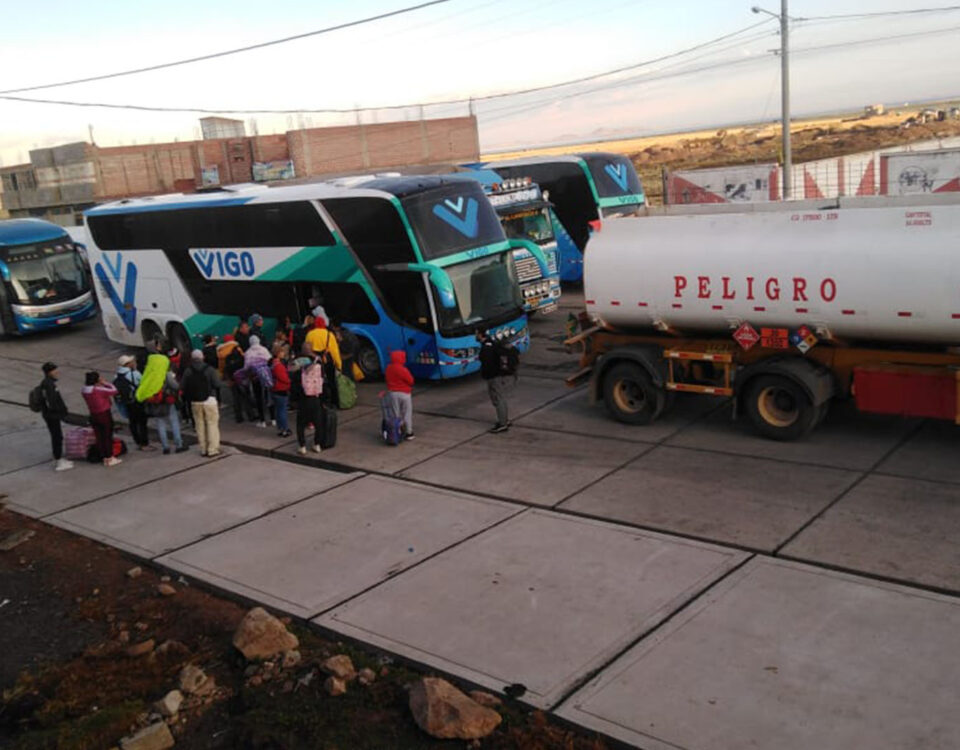 Transporte restringido en la región Puno
