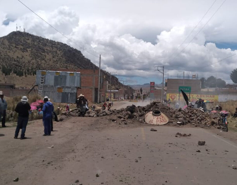 Protesta en Puno