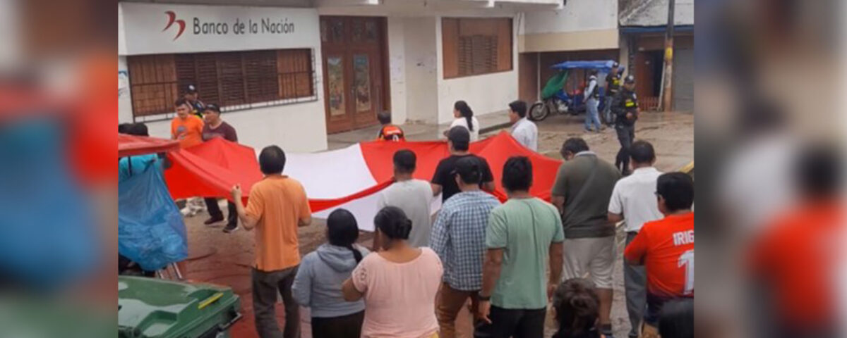 Protesta en la provincia de Condorcanqui